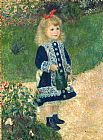 Pierre Auguste Renoir A Girl with a Watering Can painting